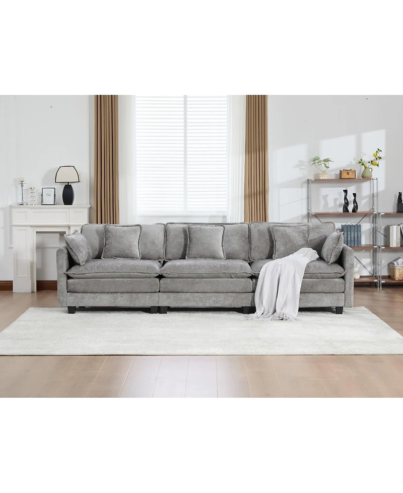 Streamdale Furniture Cloud Couch: Skin-friendly Chenille, Cloud-like Comfort