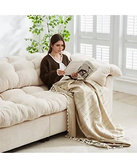 Streamdale Furniture Chenille Modern Comfort Deep Seat Sofa