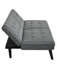 Streamdale Furniture Convertible Futon Sofa Bed, 63" Sleeper Couch with Adjustable Backrest