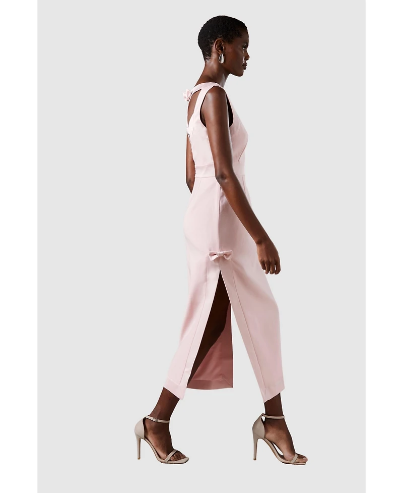 Coast Women's Bow Detail Round Neck Midaxi Dress