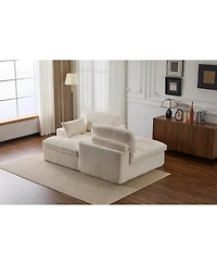 Streamdale Furniture Double Chaise Lounge Indoor, Oversized Upholstered Sleeper Cloud Couch