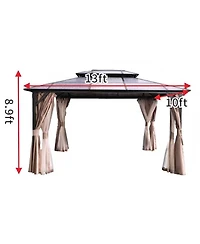 Streamdale Furniture aluminum double-top sun canopy