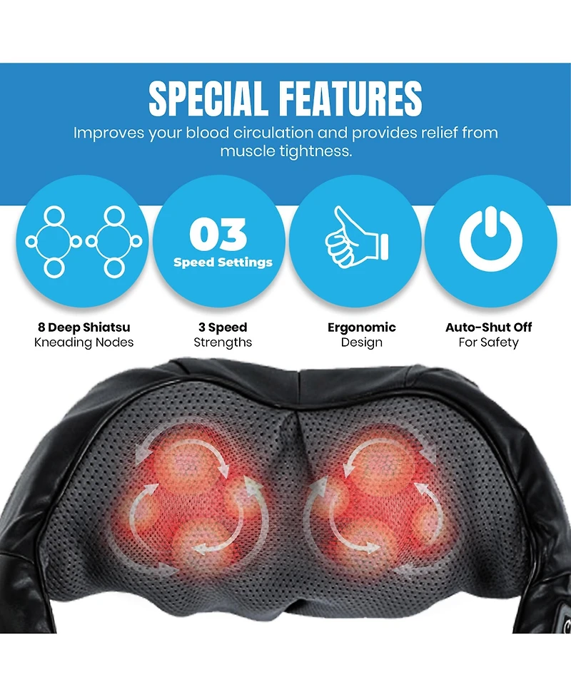 Pursonic Ultimate Recovery Bundle: 3D Shiatsu Back Massager & Heated Foot Spa