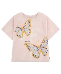 Levi's Girls' 7-16 Raglan Oversized Short-Sleeve Graphic T-Shirt