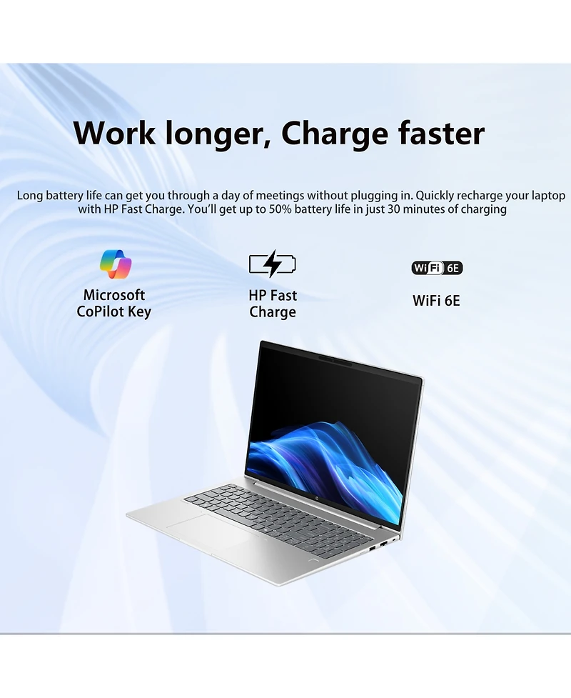 Hp ProBook 4 16" Traditional Laptop Amd Ryzen 5 16GB Ram Amd Radeon Graphics 256GB Ssd Storage Windows 11 Pro 60Hz