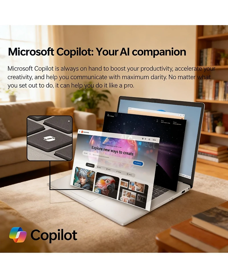 Hp Essential 17.3" Traditional Laptop Intel Core Ultra 7 16GB Ram Intel Graphics 2TB Ssd Storage Windows 11 Home 60Hz