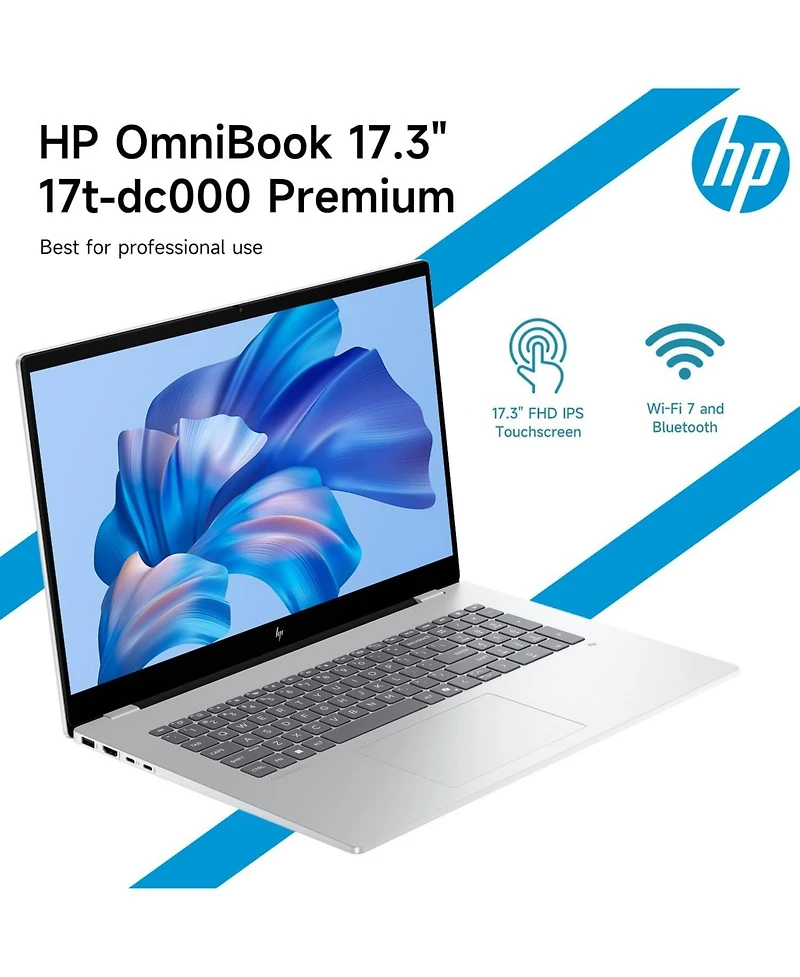 Hp OmniBook 7 17.3" Traditional Laptop Intel Core Ultra 7 32GB Ram Intel Arc 140V 1TB Ssd Storage Windows 11 Home 60Hz
