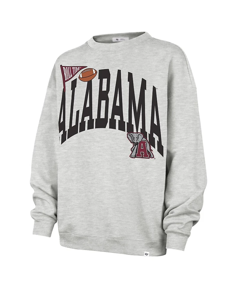 '47 Brand Women's Gray Alabama Crimson Tide Icon Fleece Sweatshirt