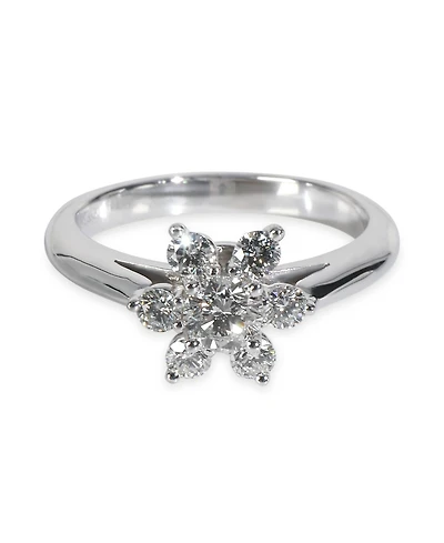 Pre-Owned Tiffany & Co Platinum Diamond Flower Ring