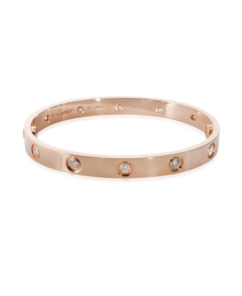 Pre-Owned Cartier Rose Gold Diamond Love Bracelet