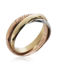 Pre-Owned Cartier 3-Tone Gold Small Model Trinity Ring