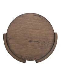 Cayden 24" Veneers Round End Table