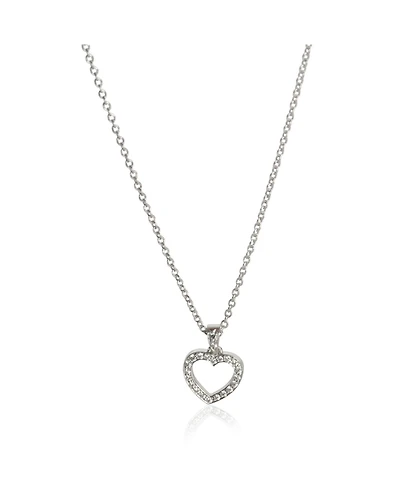 Pre-Owned Tiffany & Co Platinum Diamond Metro Heart Pendant
