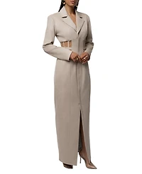 Jluxlabel Women's Toffee Haze Suede Dress