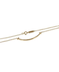 Pre-Owned Tiffany & Co Yellow Gold Diamond Small Model Tiffany T Necklace