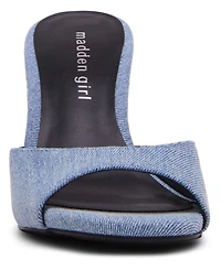 Madden Girl Women's Gibson High-Heel Slip-On Sandals