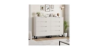 gaomon 4 Dresser for Bedroom, 41.5" Tall Dresser, Freestanding Vertical Drawer Cabinet with Storage