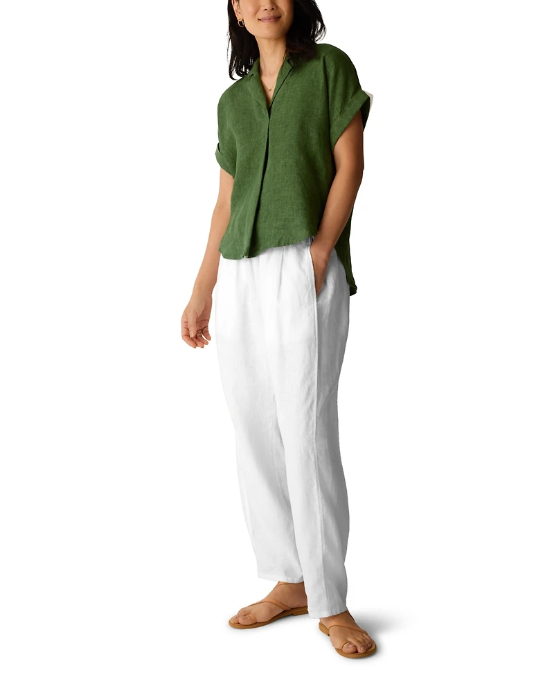 Eileen Fisher Women's Notch Collar Top