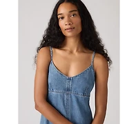 Levi's Women's 90s Denim Sleeveless V-Neck Slip Dress