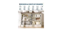 gaomon 6 Drawer Dresser for Bedroom, Horizontal Chest of Drawers