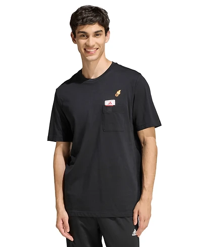 adidas Men's Embroidered Basketball Graphic T-Shirt