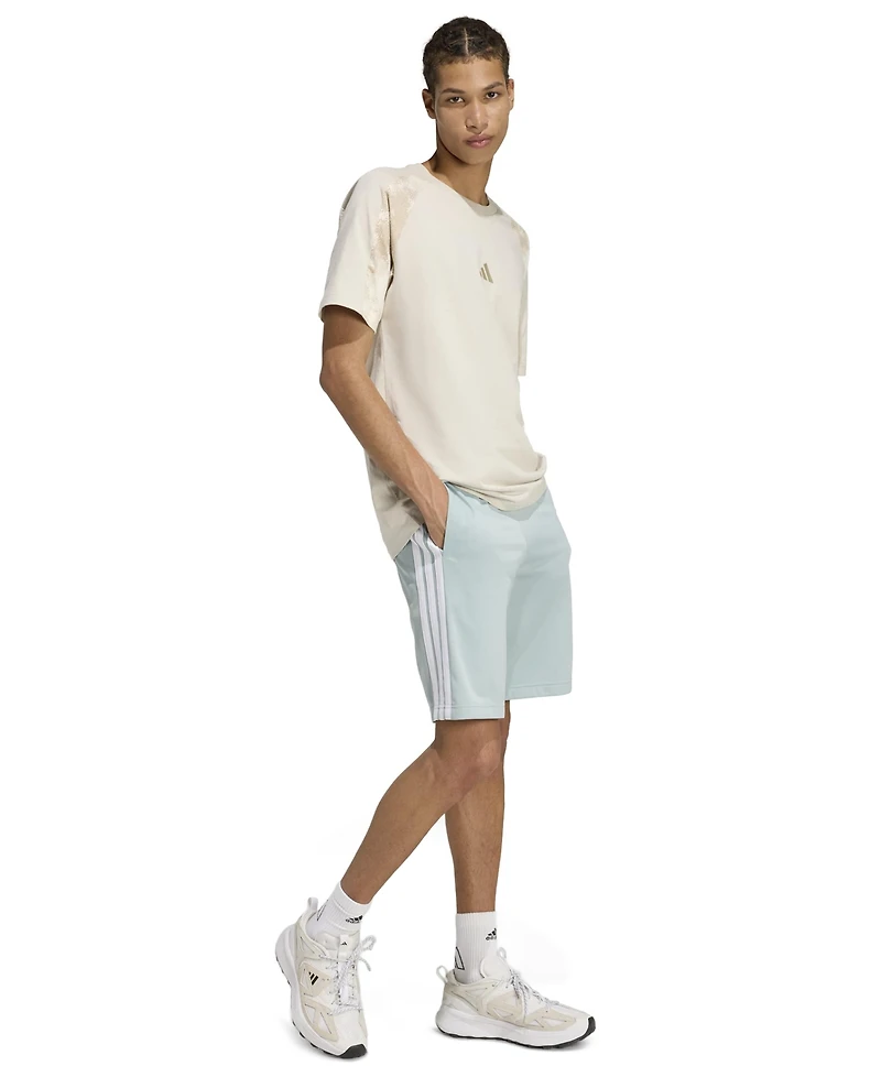 adidas Men's Three-Stripes 10" Tricot Shorts