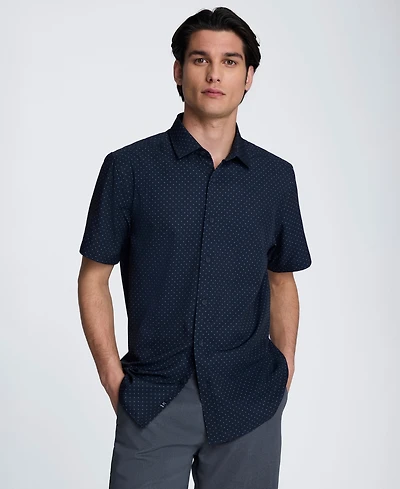 Kenneth Cole Men's Short-Sleeve Button-Down Shirt