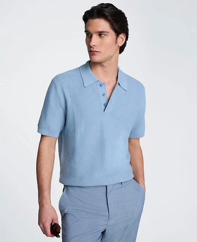 Kenneth Cole Men's Short-Sleeve Polo Sweater