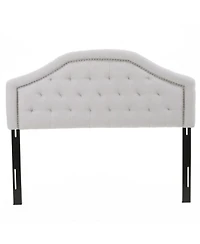 Streamdale Furniture Diamond Stitch Upholstered Headboard with Nail head Accents