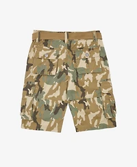 Raw X Big Boys Belted Twill Cargo Shorts