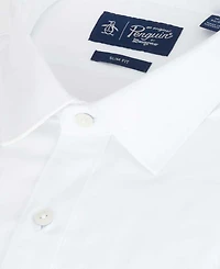 Penguin Men's Slim-Fit Collared Oxford Dress Shirt