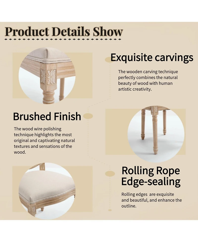 Streamdale Furniture French Country Dining Chairs, Rattan Back