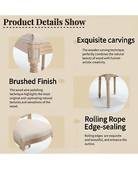 Streamdale Furniture French Country Dining Chairs, Rattan Back