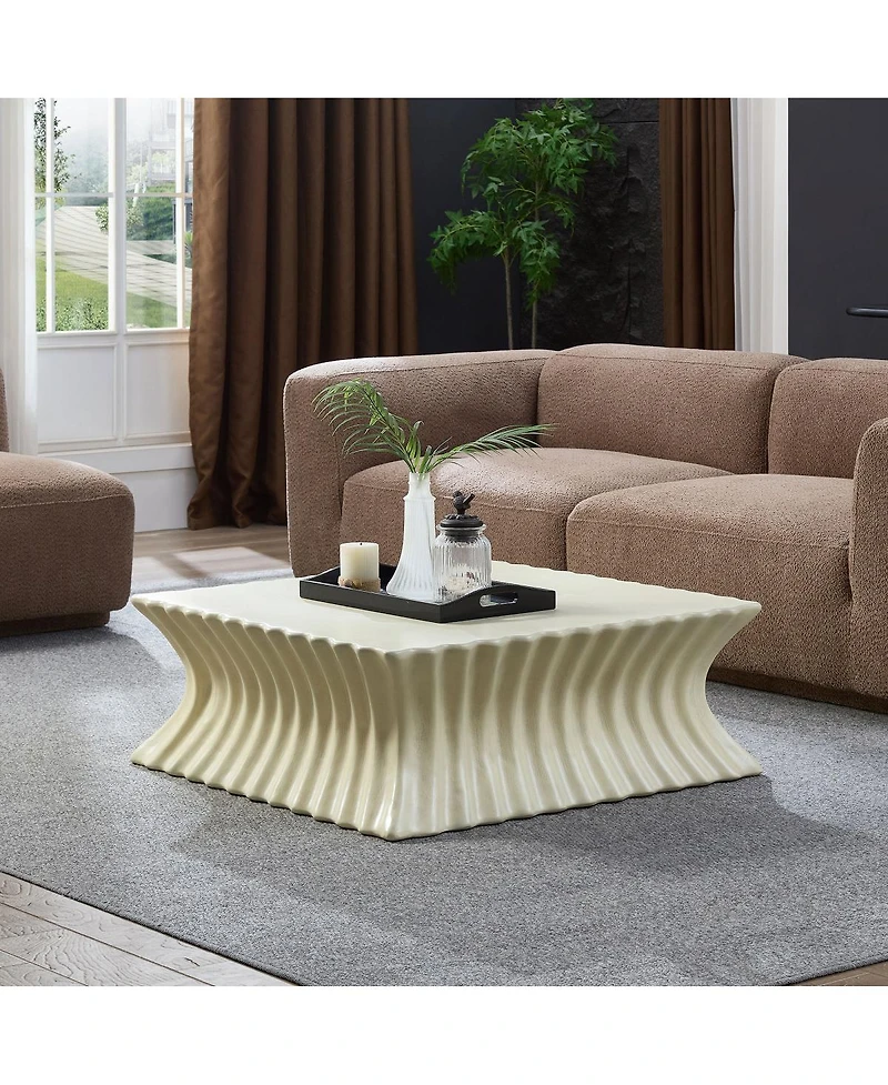 Streamdale Furniture Vintage Fiberglass Coffee Table - No Assembly Required