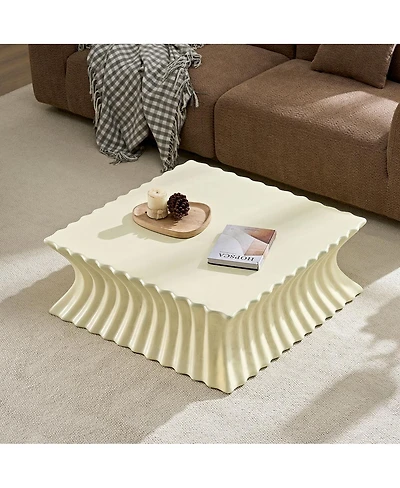 Streamdale Furniture Vintage Fiberglass Coffee Table - No Assembly Required