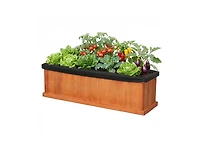Slickblue Fir Wood Planter Box with Drainage Holes and Liner