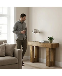 Streamdale Furniture Farmhouse Entryway Console Table with Storage