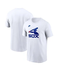 Nike Men's White Chicago White Sox Cooperstown Collection Logo T-Shirt