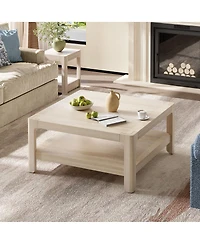 Streamdale Furniture Modern Farmhouse Coffee Table with Soft Rounded Profile