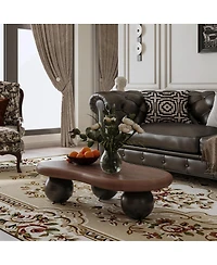 Streamdale Furniture 40" Cloud Coffee Table with 3 Ball Legs