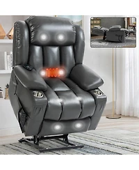 Streamdale Furniture Dual Motor Infinite Position Leatherair Power Lift Recliner Chair