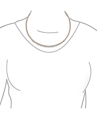 Bling Jewelry Classic Graduated Cz Cubic Zirconia Statement Tennis Necklace