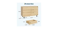 gaomon 5 Drawers Dresser for Bedroom, 48" High Modern Chest of Drawers with Large Wood Storage Dresser