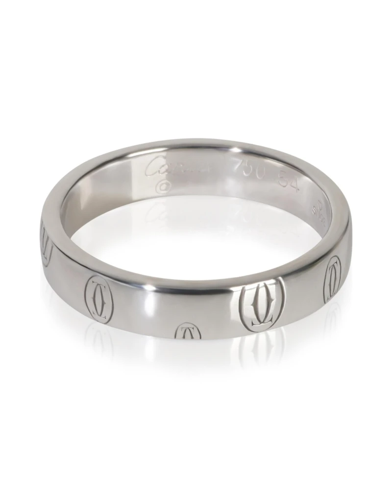 Pre-Owned Cartier White Gold Happy Birthday Band
