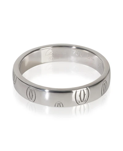 Pre-Owned Cartier White Gold Happy Birthday Band