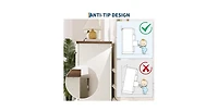 gaomon 5 Drawer Dresser for Bedroom, Tall Vertical Chest of Drawers