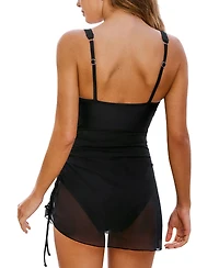 Cupshe Women's V-Neck Adjustable Straps Swim Dress