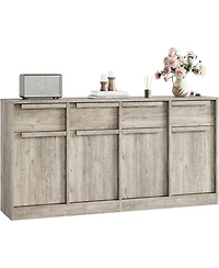 gaomon Sideboard Buffet Cabinet with 4 Drawers, Large Modern Coffee Bar Storage Cabinet