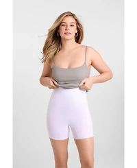 S3 Apparel Women's Scoop Neck Ribbed Sculpting Cami Maxi Dress with Built-In Shapewear