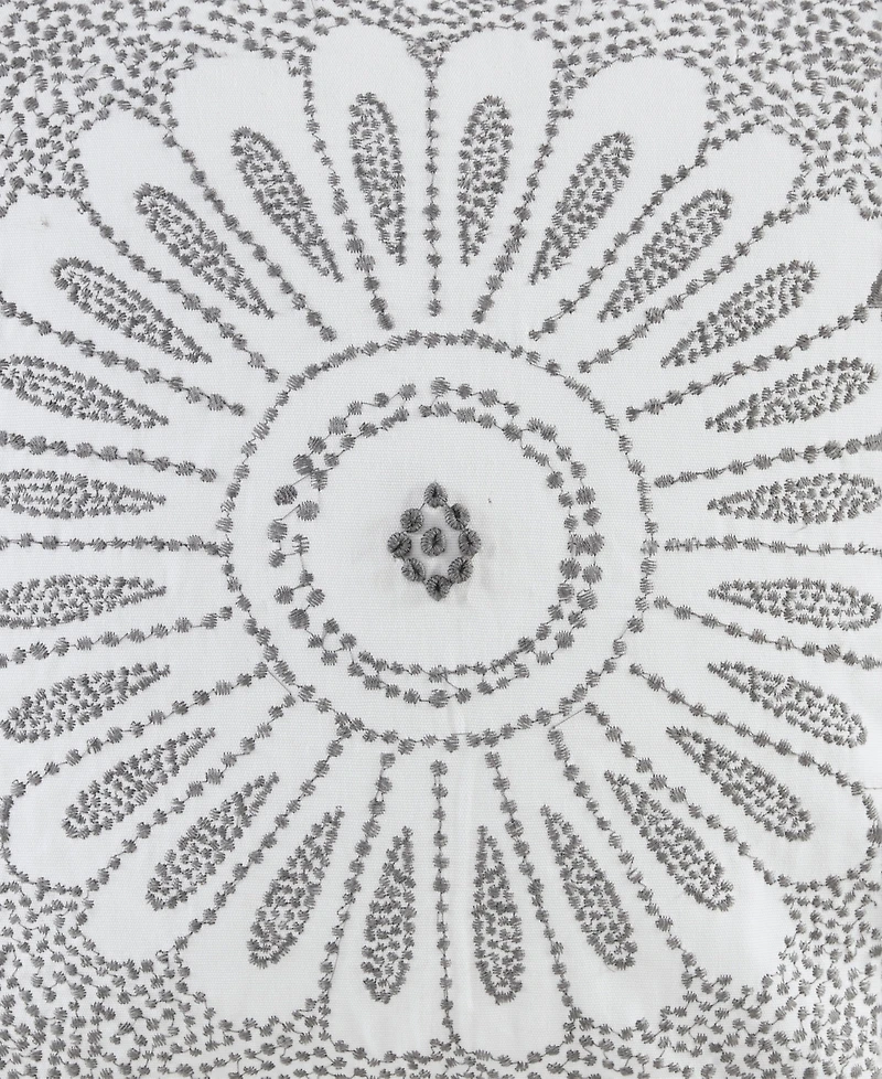 Ink+Ivy Sofia Embroidered Cotton Decorative Pillow, 20" x 20"